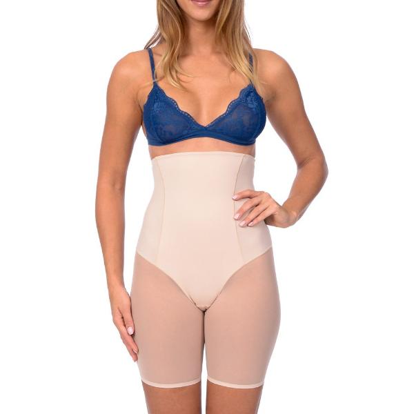 Extra Hi Waist Shaper With Targeted Double Front Panel for Smooth Shaping Nude -