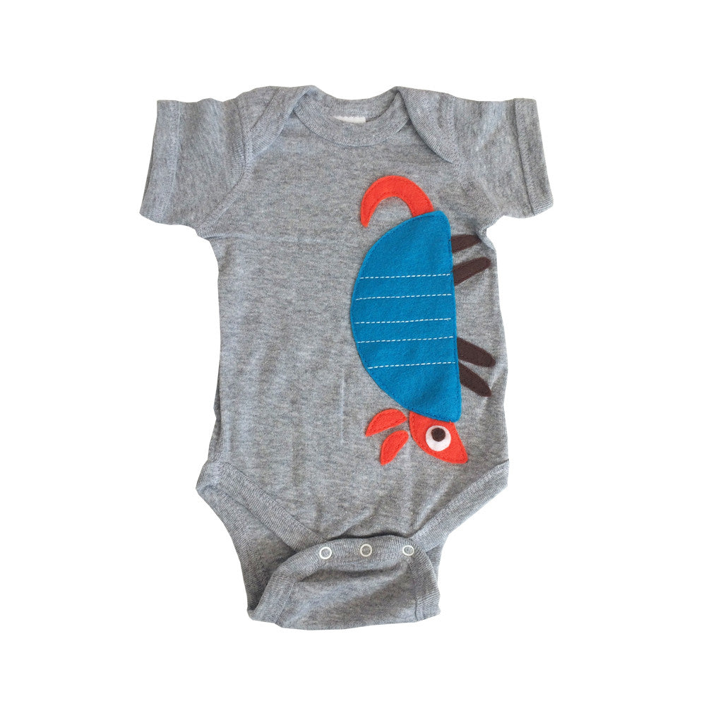 Up side-down Armadillo Onesie - We Love Texas! - 1 COLOR -