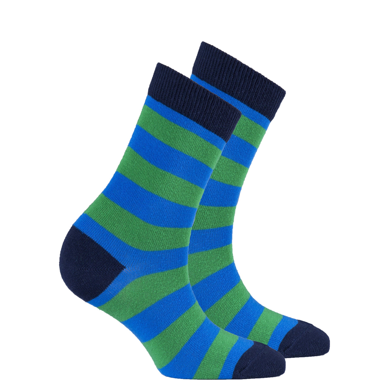 Women's Blue Grass Stripe Socks - 1 COLOR -