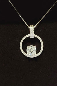 Thumbnail for 1 Carat Moissanite 925 Sterling Silver Necklace