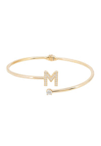 Thumbnail for Initial Bangle Gold M -