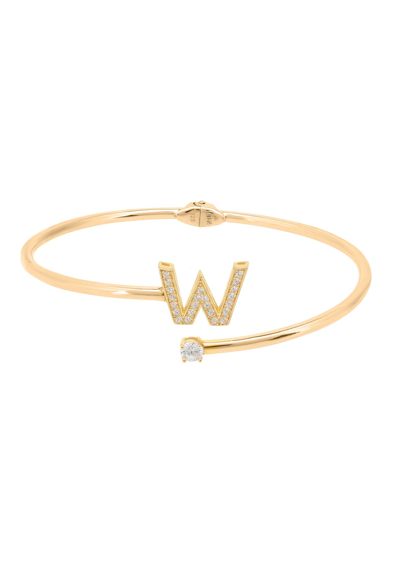 Initial Bangle Gold W -