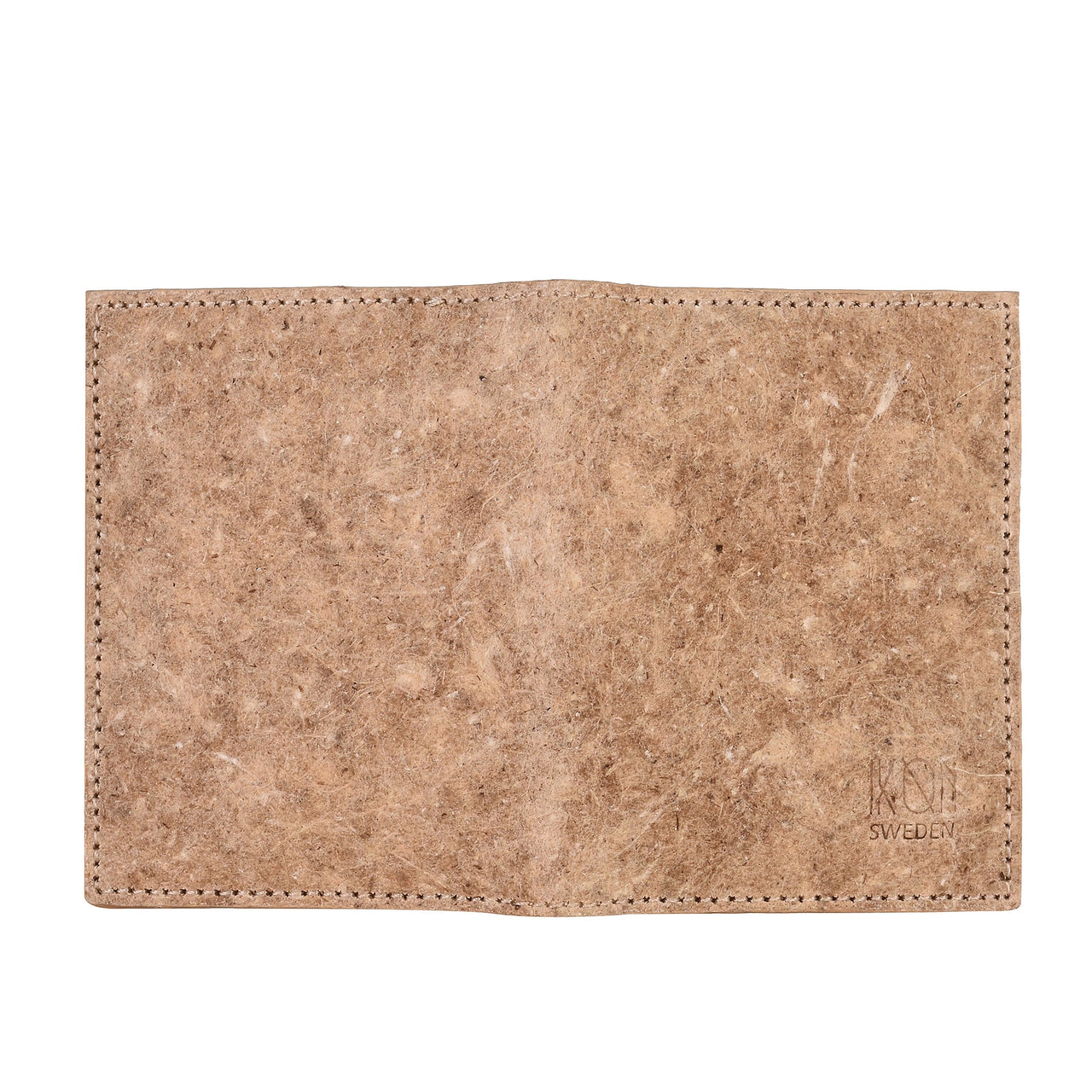 IKON SWEDEN - Coconut Leather BiFold Card Holder - Beige - 1 COLOR -