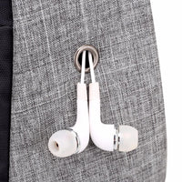 Thumbnail for External USB Charging & Ear bud securing Incline Shoulder Bag - 3 COLORS -