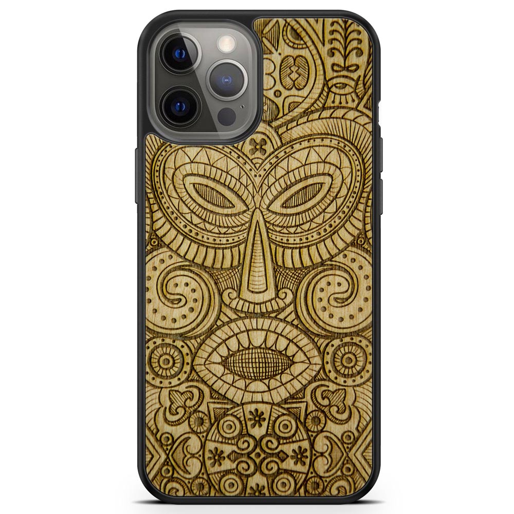 MMORE - Tribal Mask - Wooden phone case - FITS 56 PHONES - FIND YOURS! -