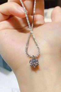 Thumbnail for 1 Carat Moissanite 925 Sterling Silver Necklace