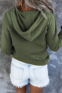 Thumbnail for Dropped Shoulder Long Sleeve Hoodie with Pocket - T - 9 COLORS -