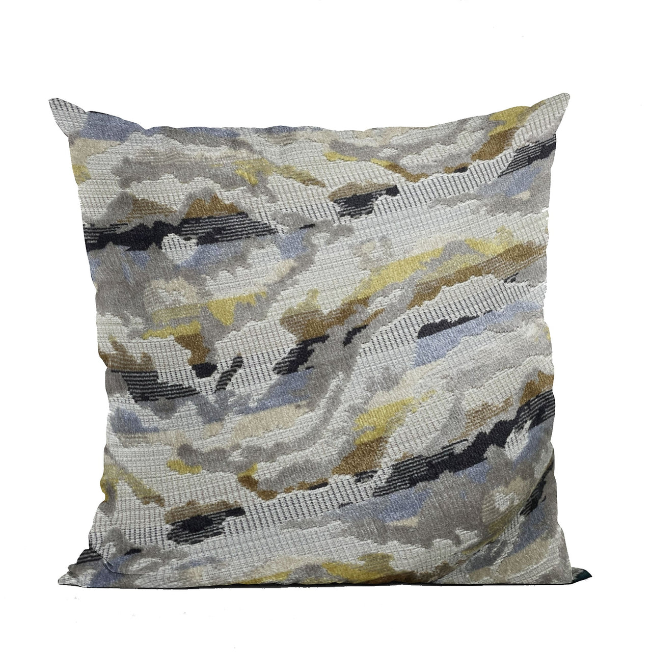 Plutus Velvet Crest Black, Gray, Citrine Handmade Luxury Pillow - 10 SIZES -