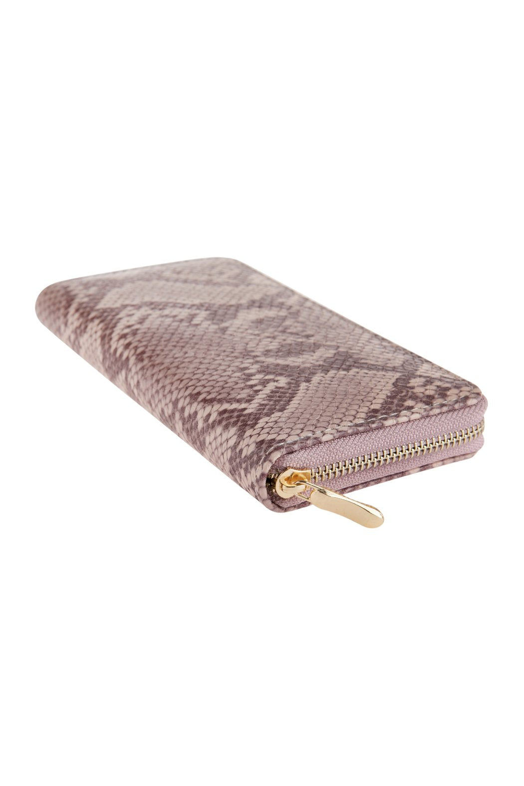 Python Skin Printed Single Zipper Wallet - 4 COLORS -