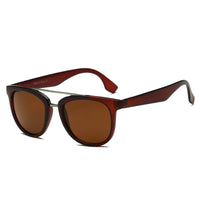 Thumbnail for Benton | S1064 - Classic Round Brow-Bar Fashion Sunglasses - 4 COLORS -