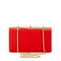 Thumbnail for Josie Red Leather Purse With Chain -