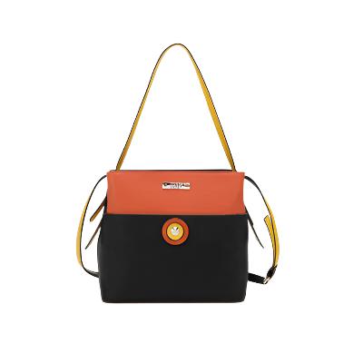 Nicole Lee - USA Contrast Leather Shoulder Bag - T - 1 COLOR -