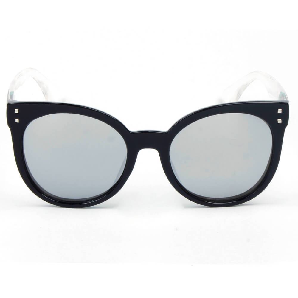 Hyannis | E07 - Jaunty Mirrored Lens Soft Cat Eye Sunglasses - 5 COLORS -