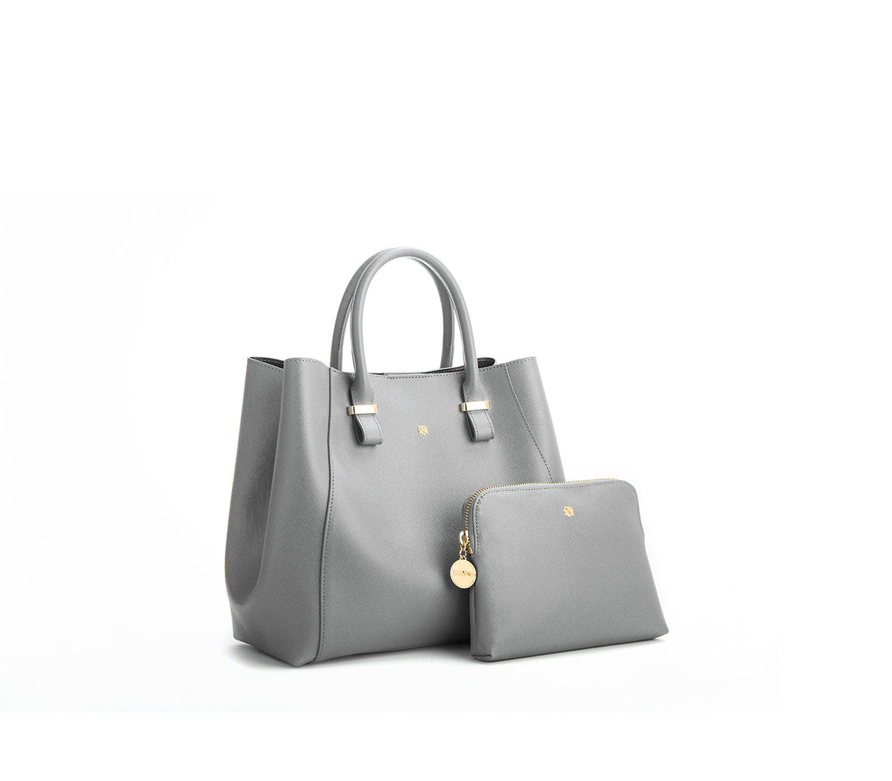 GUNAS NEW YORK - Jane - Grey Vegan Leather Satchel with dust bag - 1 COLOR -