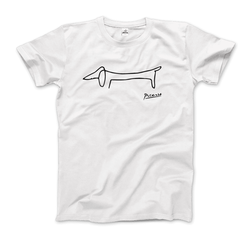 Pablo Picasso Dachshund Dog (Lump) Artwork T-Shirt - 6 COLORS