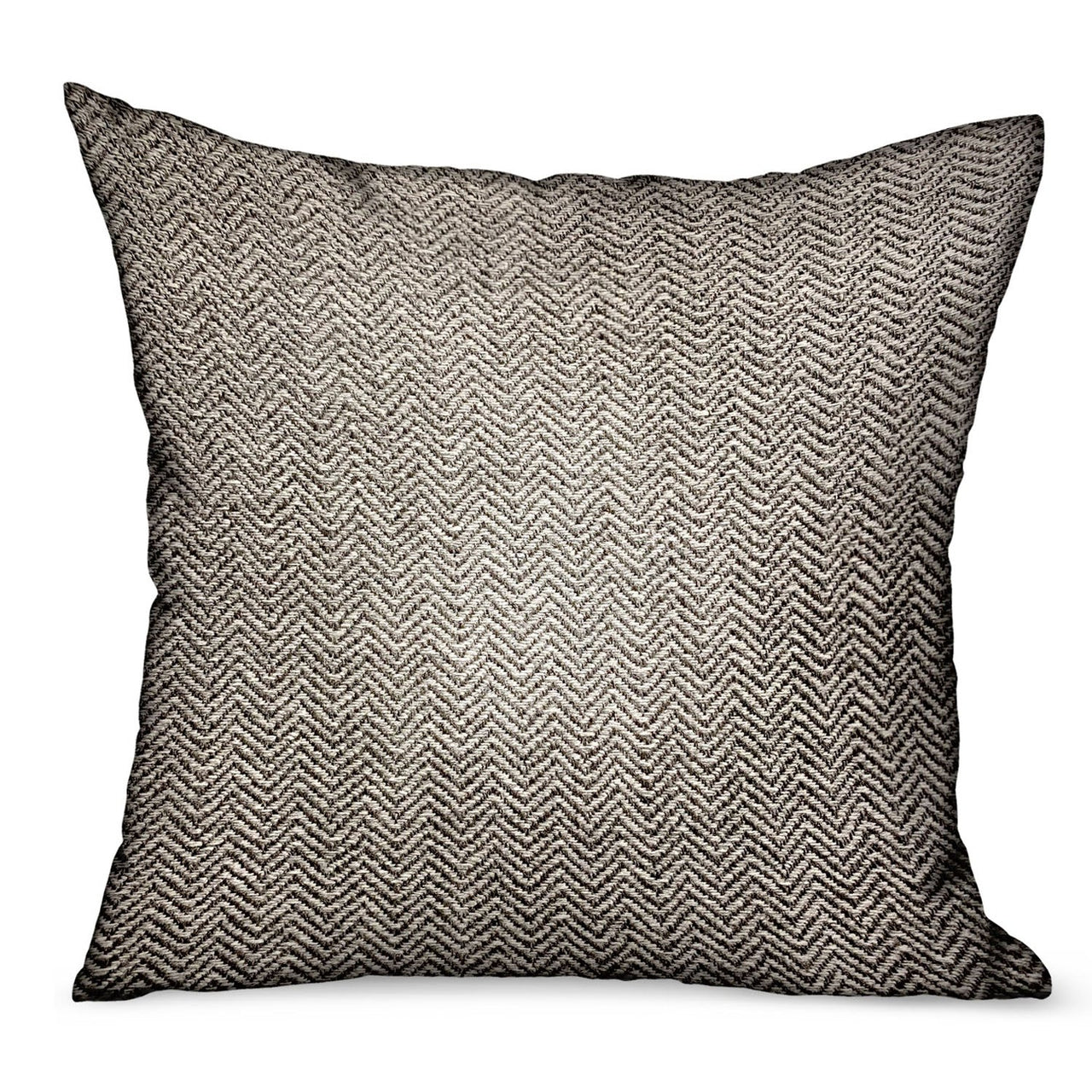 Jagged Ash Gray Chevron Luxury Outdoor/Indoor Throw Pillow - 6 SIZES -