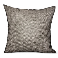 Thumbnail for Jagged Ash Gray Chevron Luxury Outdoor/Indoor Throw Pillow - 6 SIZES -