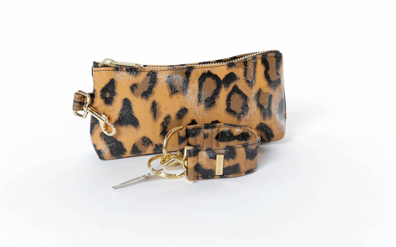 Keyper - Brown Leopard SIGNATURE 2-Piece KEYPIT Set • Wristlet - 6 OPTIONS -