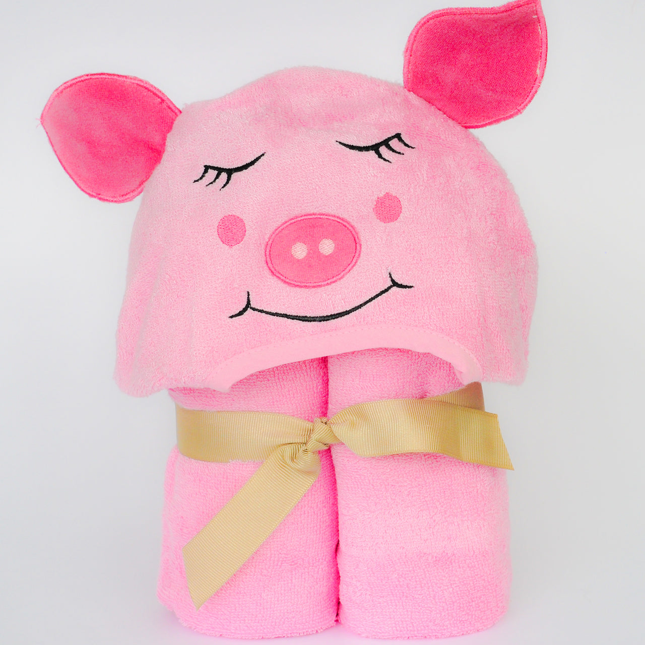 Little Ashkim - Bamboo Rayon Piggy Hooded Turkish Towel: Little Kid -