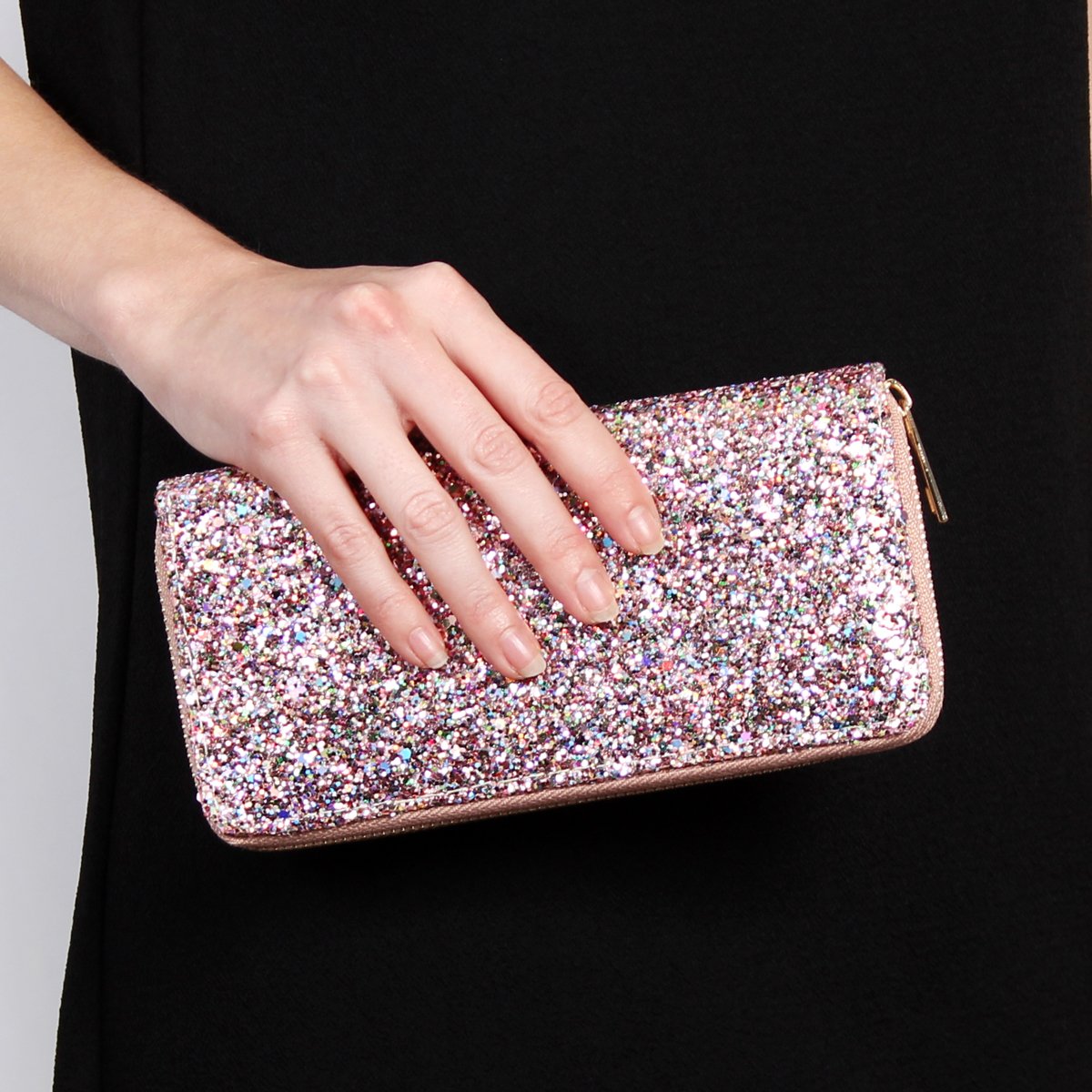 Glitter Zipper Wallet - 8 COLORS -