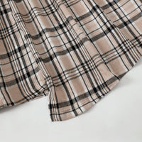 Thumbnail for Plaid Round Neck Asymmetrical Dress - T - 4 SIZES - 1 COLOR -