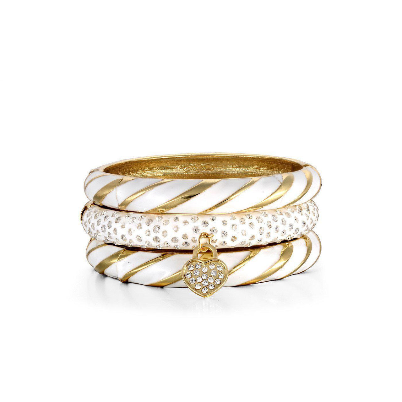 Blinglane - Luxe White Bangles Set (3) - 3 PCS - 1 COLOR -