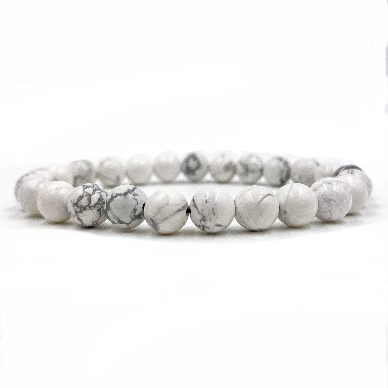 Union - White Howlite Gemstone Beaded Bracelet -