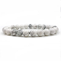 Thumbnail for Union - White Howlite Gemstone Beaded Bracelet -