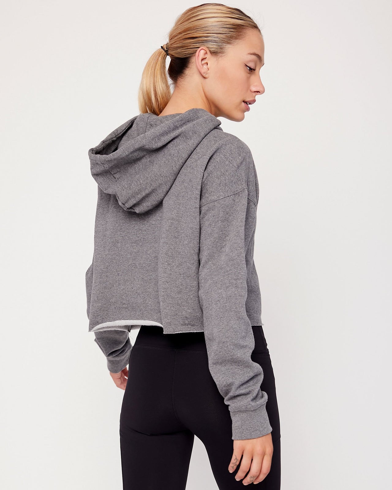 Rebody - Logo Fleece Crop Hoody