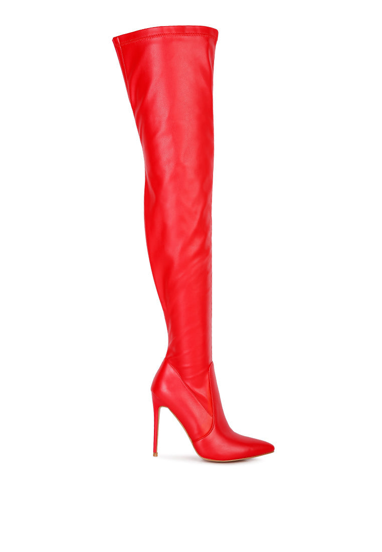 London Rag - Gush Over Knee Heeled Boots - 2 COLORS -