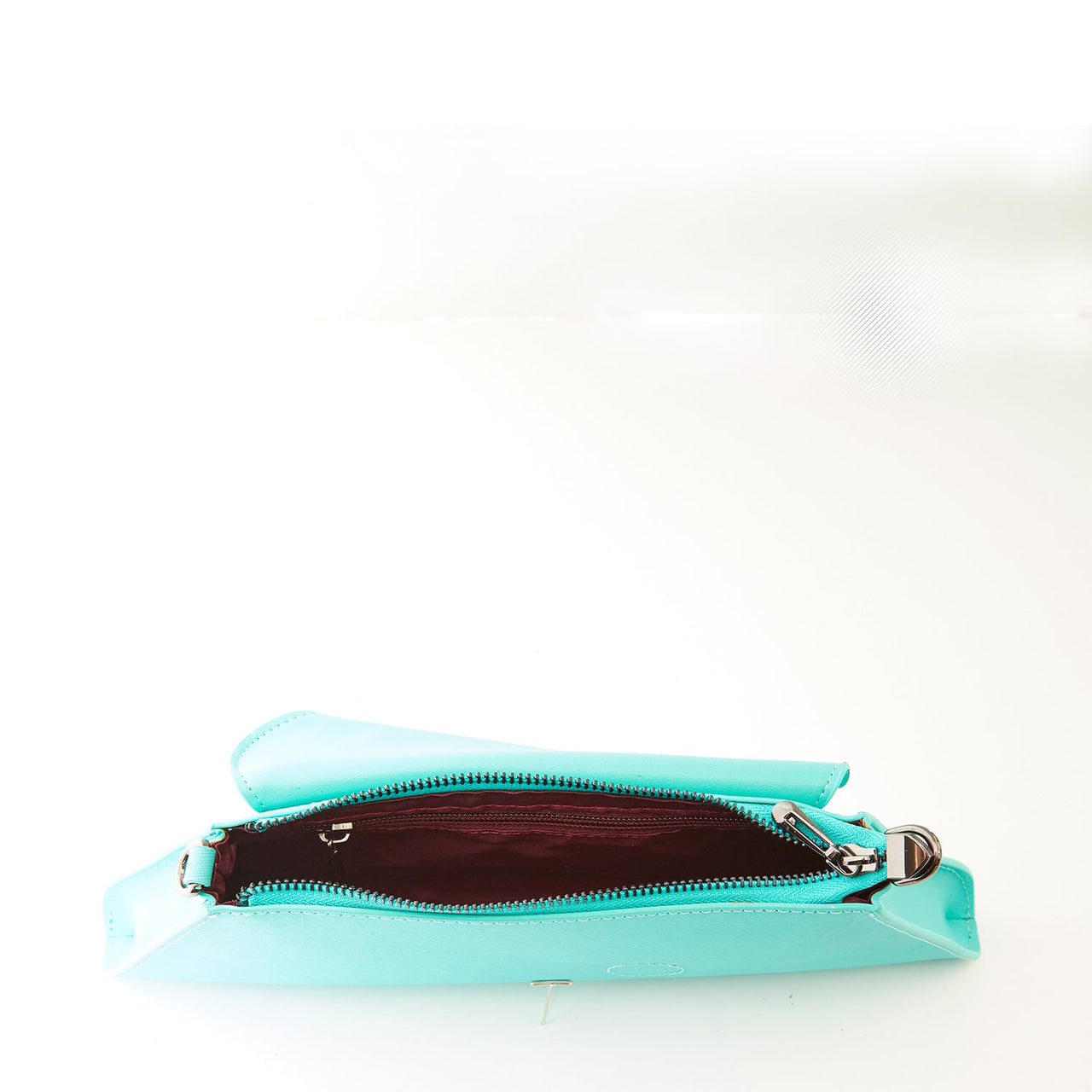 Angelica Turquoise Clutch Leather -