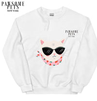 Thumbnail for Sweatshirt - Cool Cats - Strawberries - 7 COLORS -