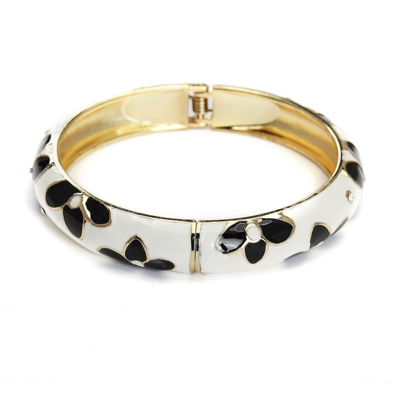 Blinglane - Monochrome Flora Metallic Bangle - 1 COLOR -