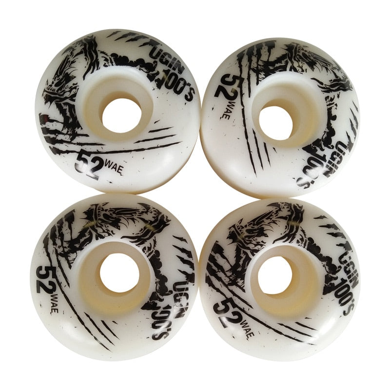 4x UGIN Skateboard Double Wane Wheels Resilient PU SHR-100A Extreme the Invert Board Wheel High Rebound 52CM * 30CM Accessories - [15-25 DAY DELIVERY] -