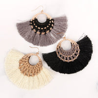 Thumbnail for Riah Fashion - Classic Fan Tassel Earrings - 7 COLORS -