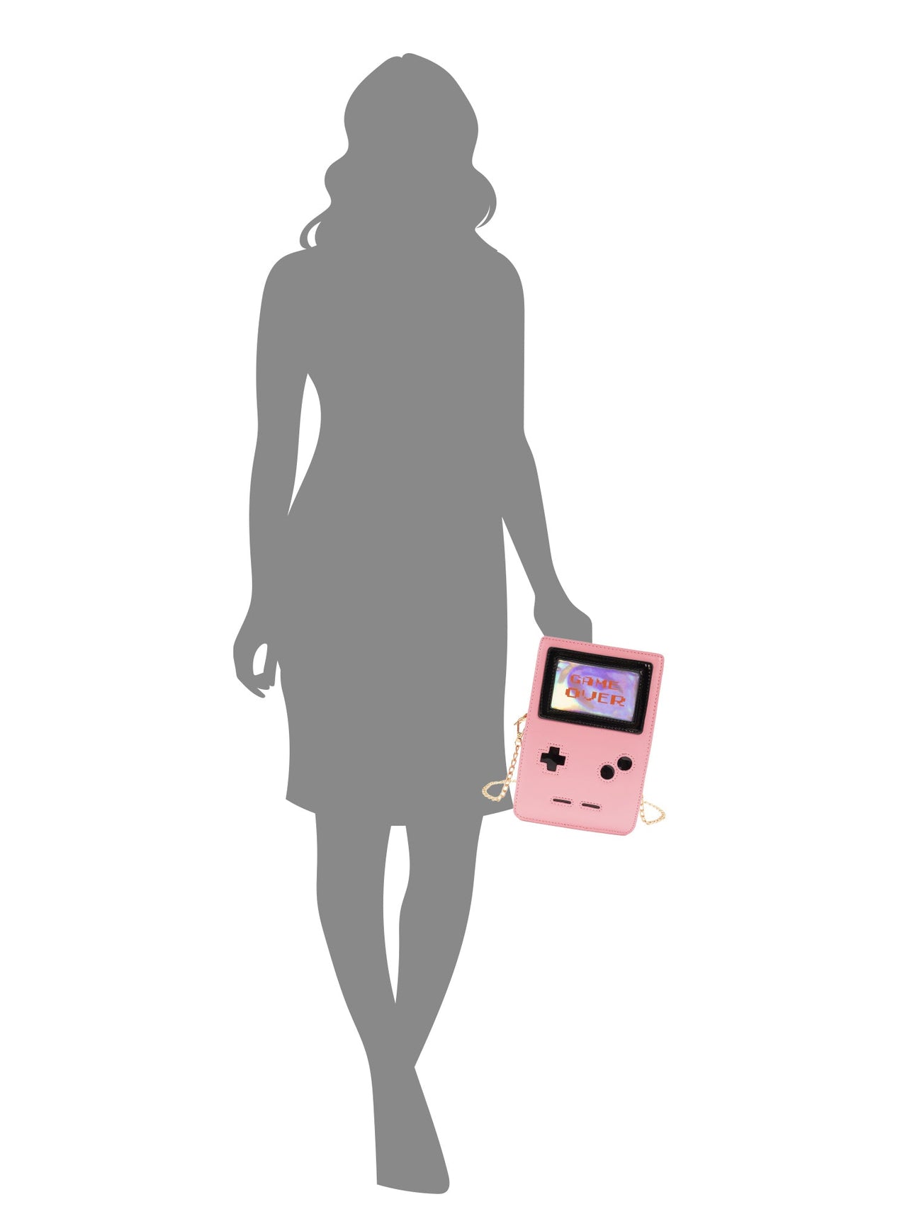 Retro 8-Bit Gamer Handbag Pink -