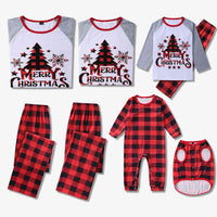 Thumbnail for KIDS MERRY CHRISTMAS Graphic Top and Plaid Pants Set - T -