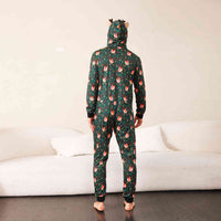 Thumbnail for MEN Printed Hooded Long Sleeve Jumpsuit - T -