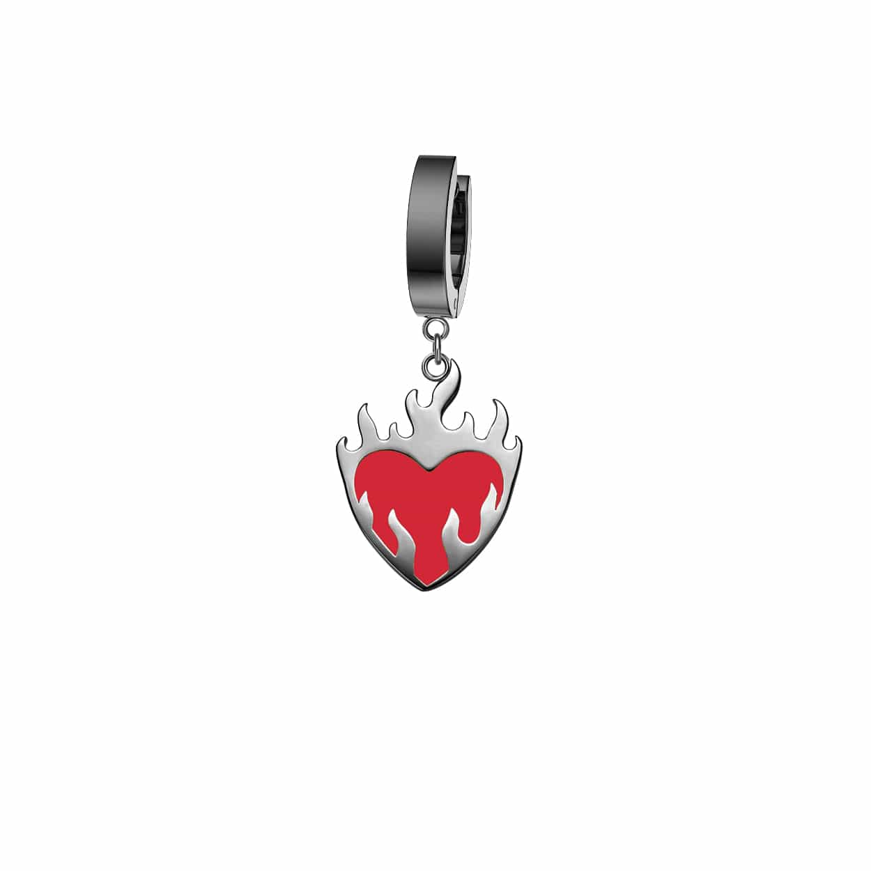 Mister - Flaming Heart Earring - 3 COLORS -