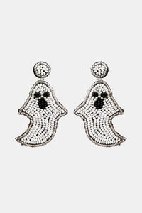 Thumbnail for Ghost Shape Beaded Dangle Earrings - T - 2 COLORS -