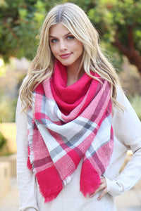 Thumbnail for Riah Fashion - Blanket Fringed Scarf - Style 9 - 1 COLOR -