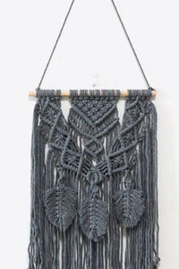 Thumbnail for Fully Handmade Fringe Macrame Wall Hanging - 13.7