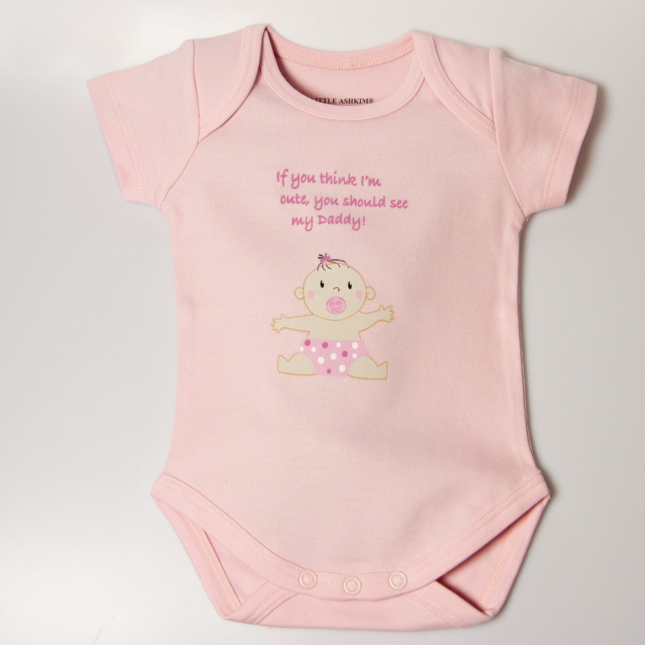 Little Ashkim - Cute as Daddy Bodysuit - 2 COLORS -