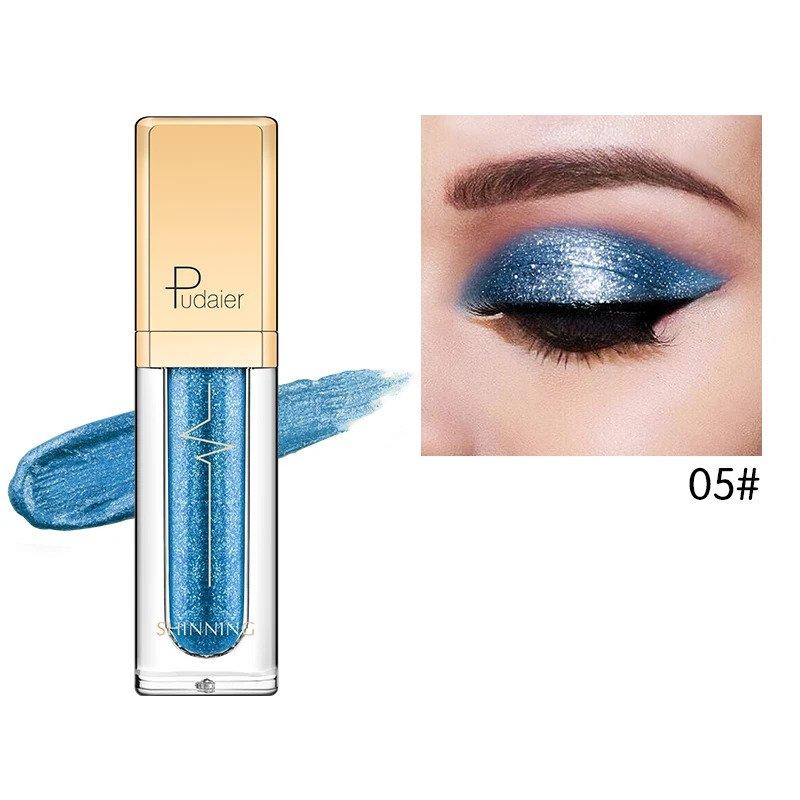 Pudaier Glitter & Glow Liquid Eyeshadow - Color # 05 Blue -