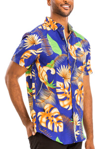 Thumbnail for WEIV - Digital Print Hawaiian Short Sleeve Shirt -