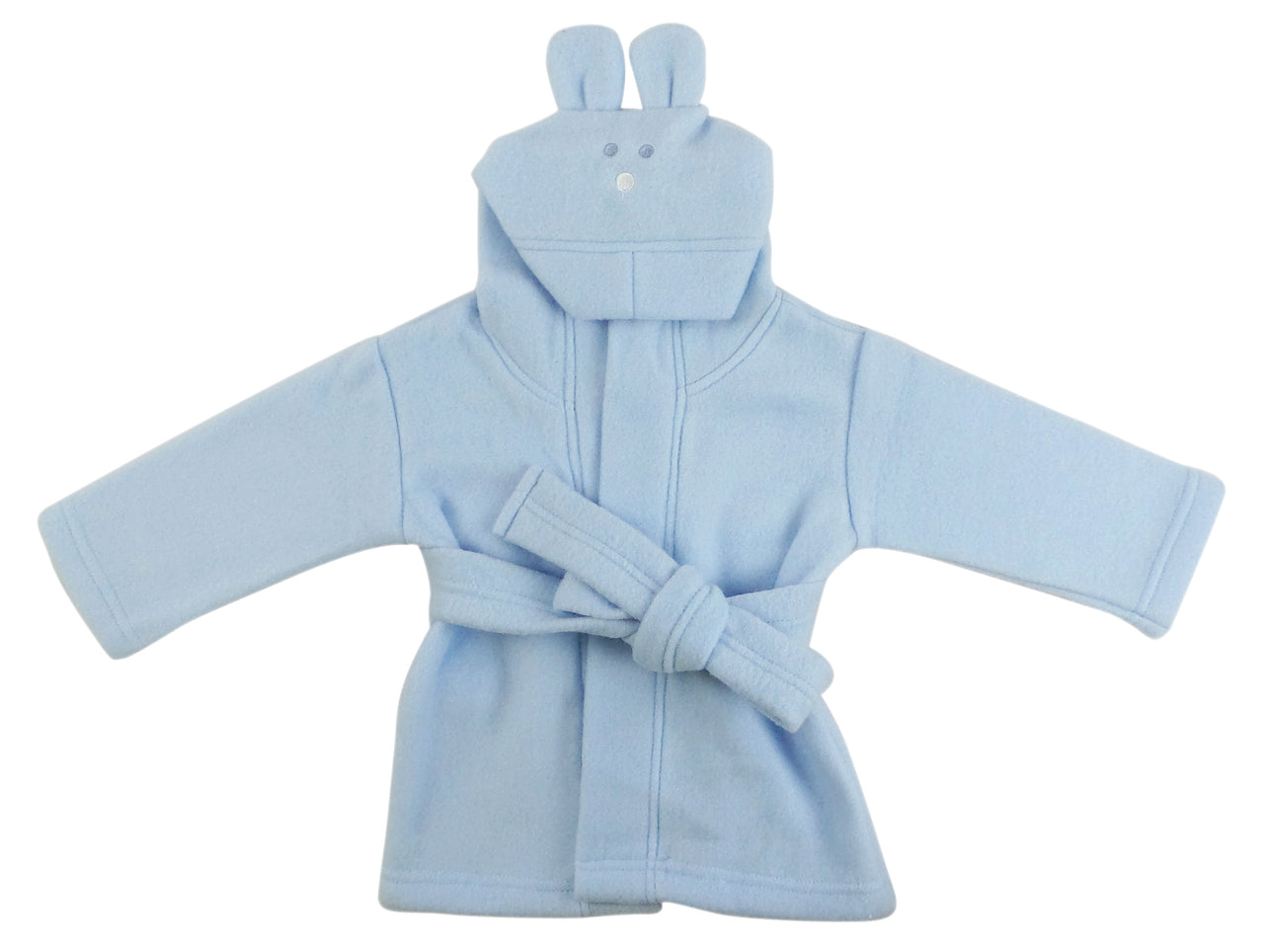 Bambini - Rabbit eared Fleece Robe With Hoodie - 3 COLORS -