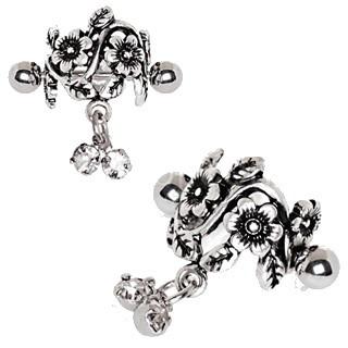 Antique Floral Cartilage Cuff Earring -