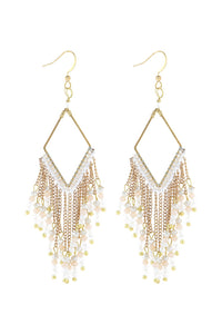 Thumbnail for Riah Fashion - Dangle Beaded Earrings - 4 COLORS -