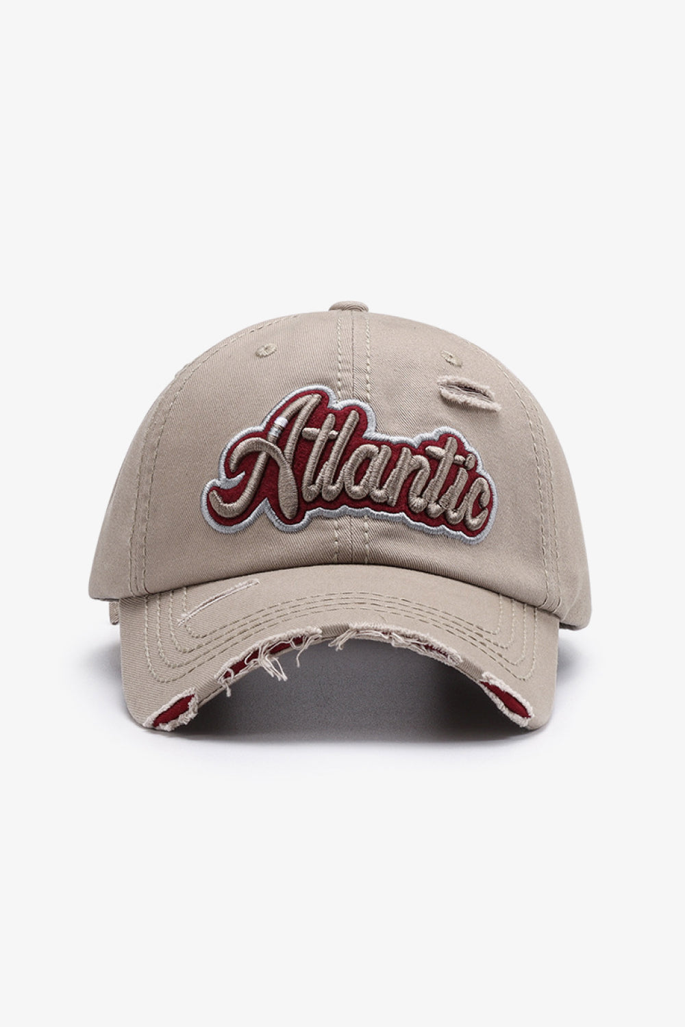 ATLANTIC Graphic Distressed Baseball Cap - T - 7 COLORS -