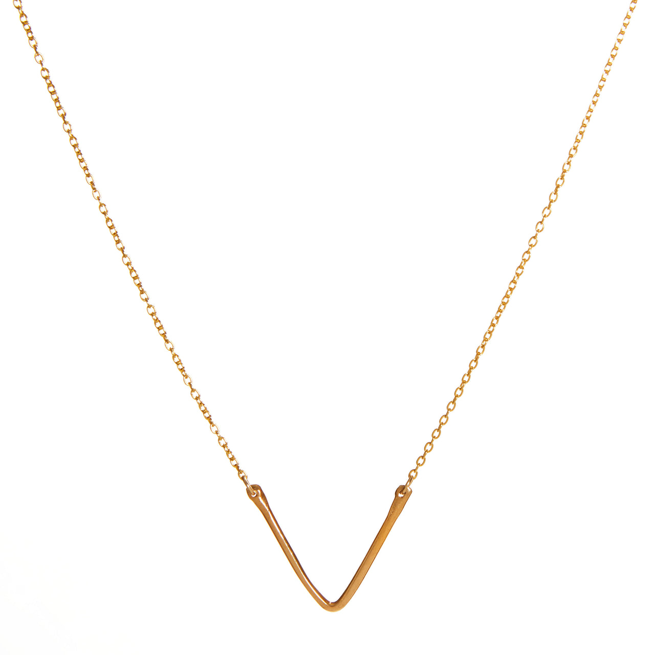 Alicia Marilyn - V Necklace - Gold Vermeil -